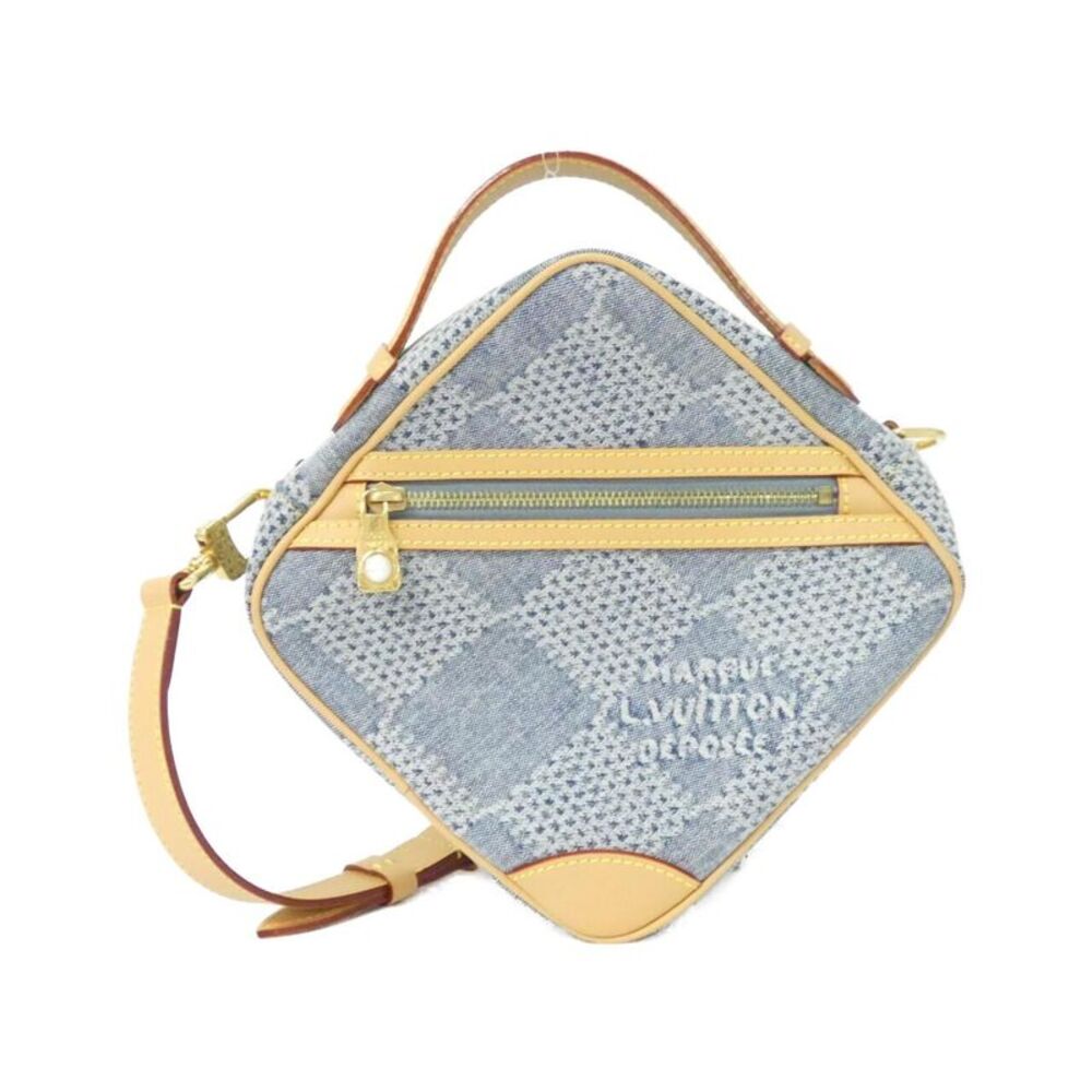 Louis Vuitton Damier Denim 3D Chess Cotton Canvas Shoulder Bag